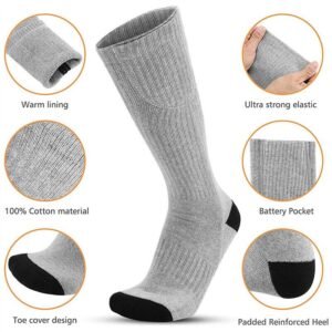 Electric Heated Socks Rechargeable with Battery - SNAPPYFINDS.COM ™