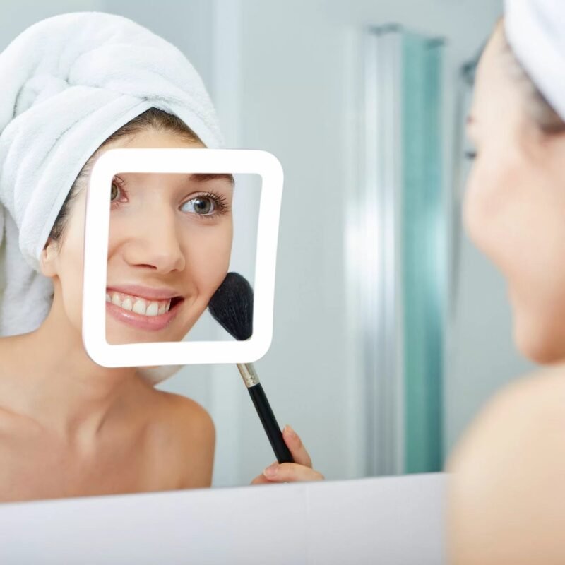 Magnifying Makeup Mirror with LED Light 10X - SNAPPYFINDS.COM ™