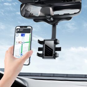 360° Rotating Rearview Mirror Phone Mount