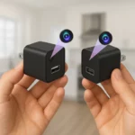 Mini USB Charger Security Camera with Audio - Black