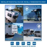 7-inch wireless backup camera and monitor kit system with HD 1080P resolution, night vision, and Bluetooth for cars, trucks, SUVs, pickups, and campers.