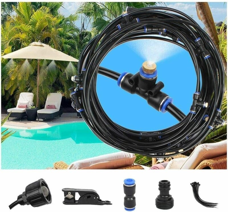 50FT Outdoor Patio/Garden Mister Patio Misting System - SNAPPYFINDS.COM ™