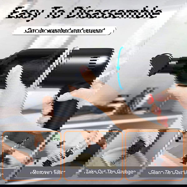 Powerful Cordless Car Vacuum Cleaner