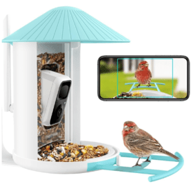 Smart Bird Feeder with AI Camera 1080P HD