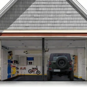 Magnetic Mesh Screen Garage Door 16ft. x 7ft