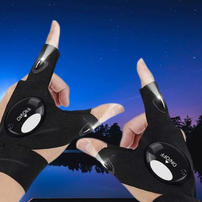 IlluminGrip™ LED Gloves With Waterproof Lights 2 Pairs - SNAPPYFINDS.COM ™