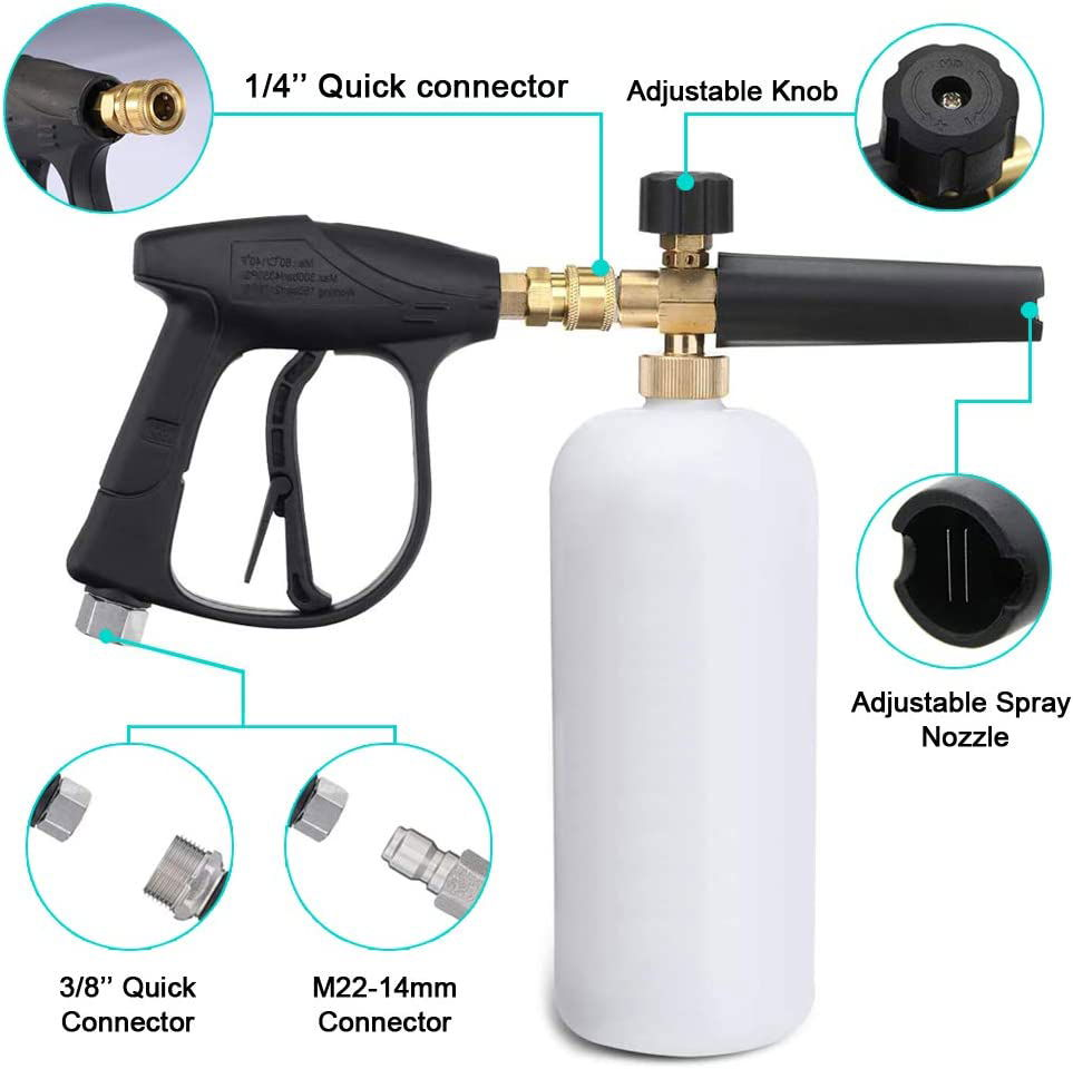 SprayJet™ Foam Washer Power Spray Gun Car Wash - SNAPPYFINDS.COM ™