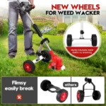 Cordless Grass Trimmer Weed Eater with Wheels