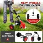 Electric Weed Wacker with Wheels