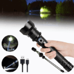 Rechargeable LED Flashlights 90000 Lumens Super Bright Zoomable Waterproof Flashlight