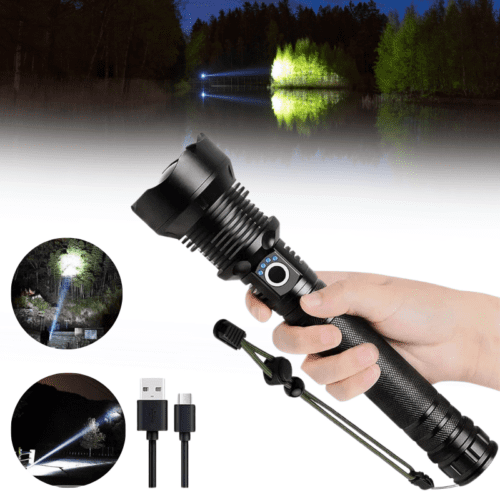 90000 Lumens Super Bright LED Flashlight