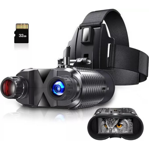 Night Vision Goggles Binoculars HD Digital IR Head Mounted Rechargeable