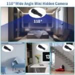 Compact WiFi Security Camera with Night Vision, 1080P HD, and Motion Detection