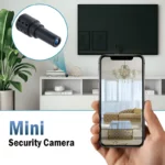 Compact WiFi Security Camera with Night Vision, 1080P HD, and Motion Detection