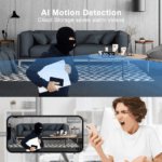 Mini 4K WiFi Camera Clock - Covert Nanny Cam with Night Vision