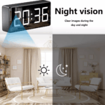 Mini 4K WiFi Camera Clock - Covert Nanny Cam with Night Vision