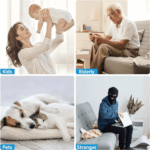 Mini 4K WiFi Camera Clock - Covert Nanny Cam with Night Vision