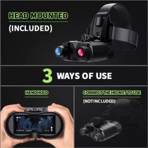 Night Vision Goggles Binoculars - HD Digital IR with Infrared Spotlight for Nighttime Observation