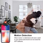 4K UltraHD WiFi Wall AC Outlet Camera for discreet home security with app control, real-time alerts, and 10 days local storage