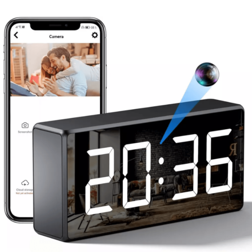 Wireless Clock WiFi 4K Camera with Night Vision