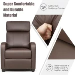 Recliner Chair with 8-Function Massage and Easy Adjustment