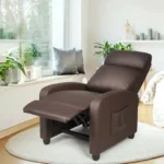 Recliner Chair with 8-Function Massage and Easy Adjustment