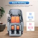Shiatsu Gravity Massage Chair featuring Air Massage technology and large screen control