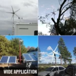 3000W Wind Turbine Generator Kit with 48V, durable nylon blades, and aluminum alloy construction for sustainable energy production in homes, off-grid setups, and marine use.