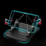 Rotating Air Vent Car Phone Holder securely holding a smartphone in a car.