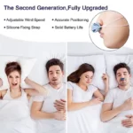 Electric anti-snore device with vibration technology, adjustable sensitivity, and comfortable wristband design for effective snoring relief.