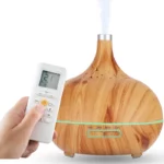 Essential oil diffuser with 7 LED lights, 550ML capacity, ultra-quiet operation, and waterless auto-off for aromatherapy and humidification.