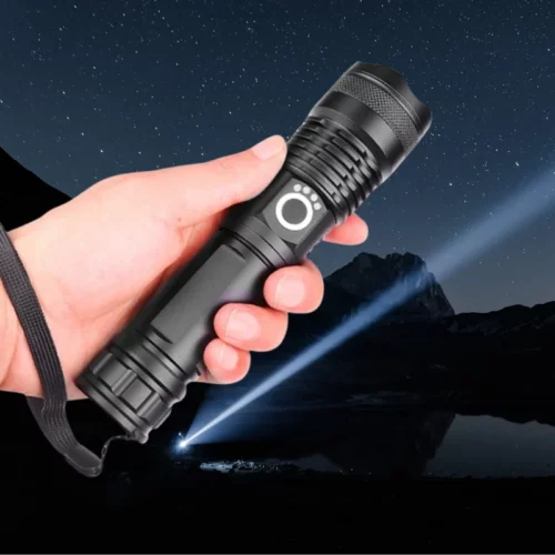 90,000-Lumen Super Bright Rechargeable Flashlight